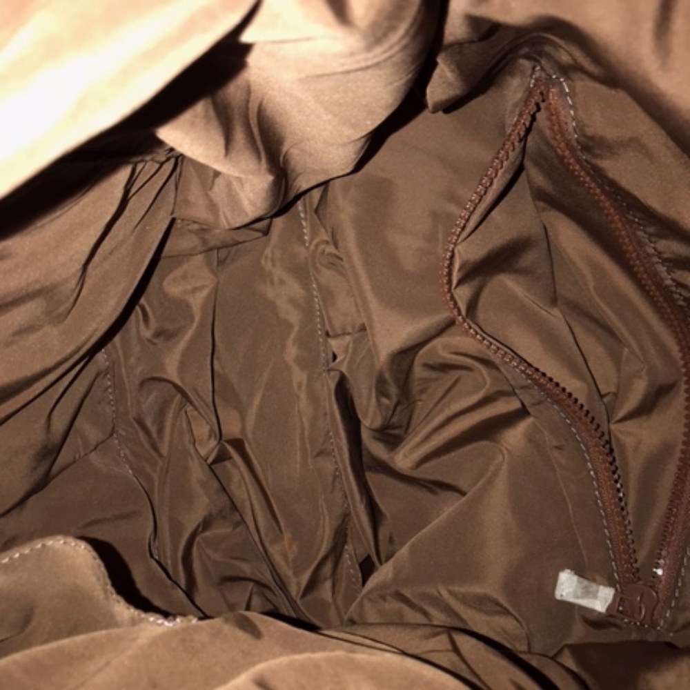 Brown Quilted Puffy Women's Bag - Picture 3 of 5
